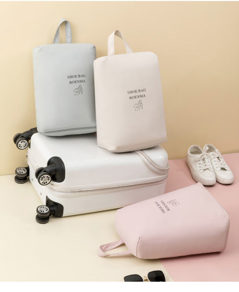 Travel Shoe Storage Bag - Large Capacity Dustproof & Water-Resistant Shoe Organizer With Handle (Anti-Mildew Portable For Suitcase Foldable Design)_voghion.com