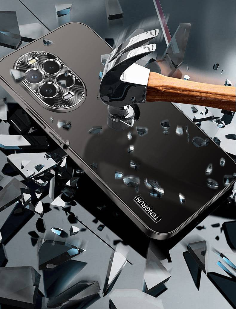 Metal Frosted Back Cover For Huawei Nova13/13 Pro, Full-Body Shockproof Silicone Case With Glossy Frame – Anti-Slip, Anti-Scratch_voghion.com