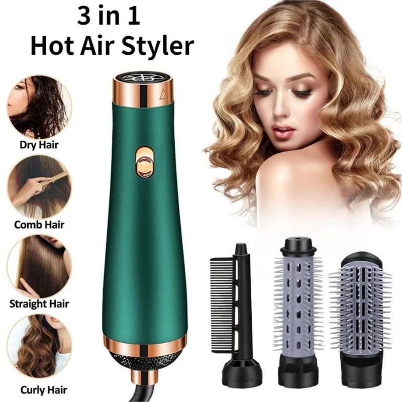 NEW Hair Dryer Comb Hot Air Curling For Hair Roller Blow Dryer Ionic Hair Straightening Brush Quick Dry Hair Curler Curling Iron_voghion.com