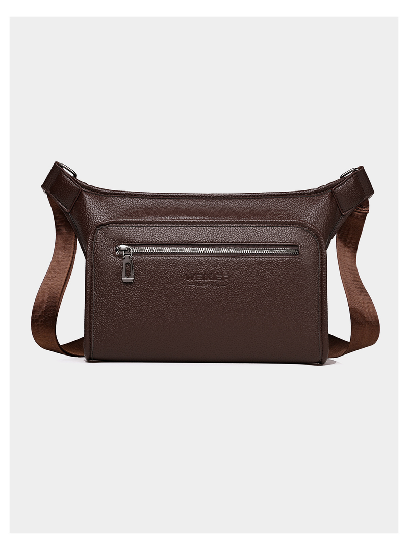 Borsa a tracolla semplice, design di alta qualità, borsa a tracolla da uomo casual da lavoro, grande capacità_voghion.com