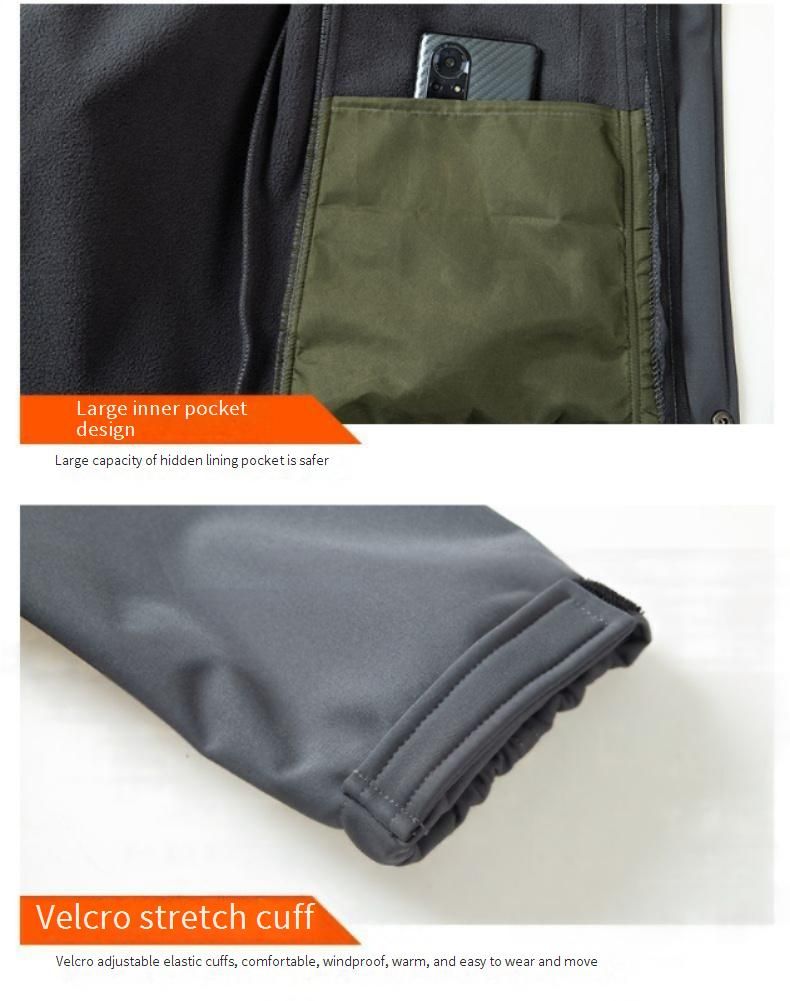 Ensemble veste de ski d'hiver imperméable et coupe-vent doublée polaire pour homme et femme, idéal pour l'équitation, la randonnée et les sports de neige._voghion.com