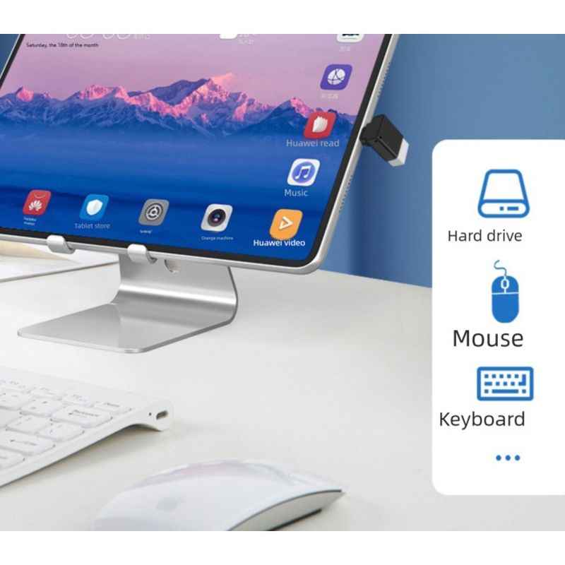 OTG 3.0 Female To Type-C USB Right Angle Adapter For Mobile Phones And Laptops_voghion.com