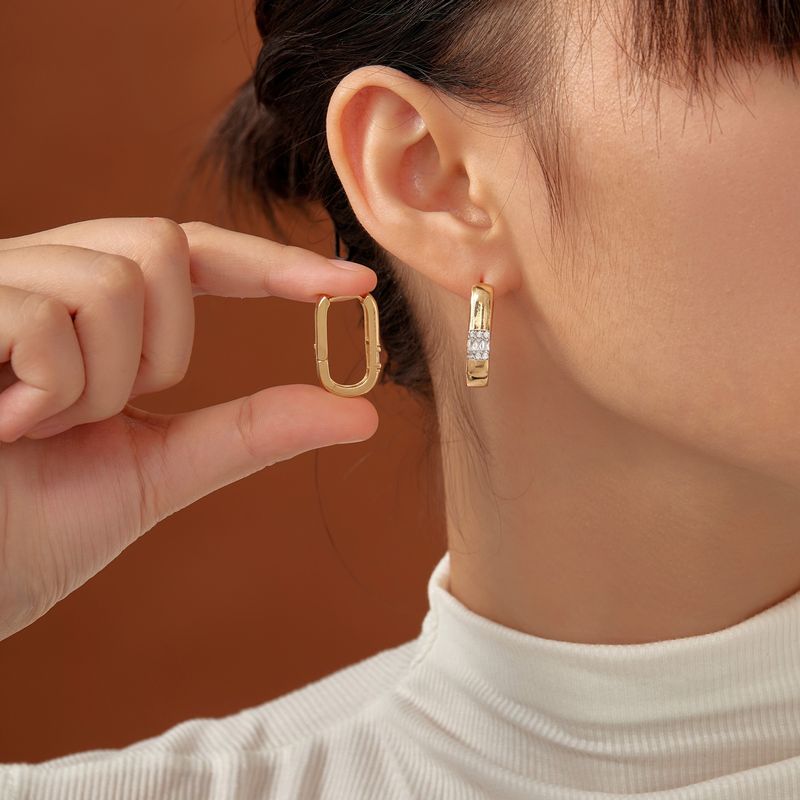 Drop Earrings Temperament, Simple Niche, Autumn And Winter, High End All Match Earrings, Ear Clips, Earrings Inlaid With Zircon_voghion.com
