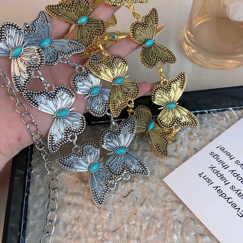 Bohemian Butterfly Waist Chain - Retro Y2K Metal Belt For Women, Ethnic Skirt & Niche Fashion Accessory_voghion.com