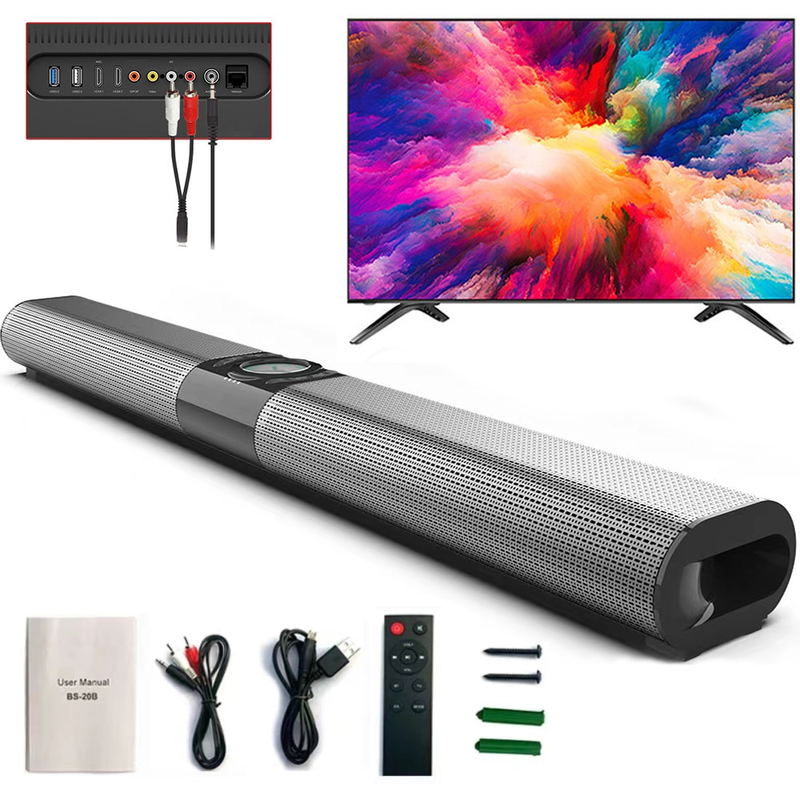 Bluetooth Bar System Super Power Ljud Högtalare Trådbunden Trådlös Surround Stereo För Hemmabio TV-projektor_voghion.com