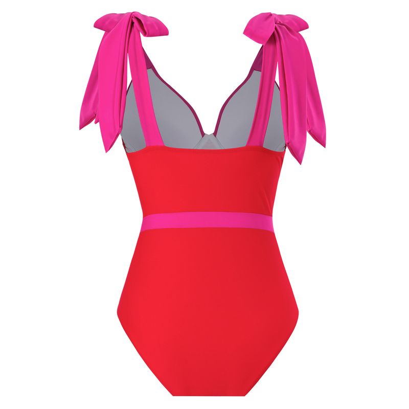 Maillot de bain une pièce uni pour femme, couvrant le ventre et amincissant_voghion.com
