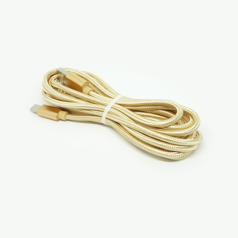 Câble de données étendu pour téléphone Apple, Android, Huawei, câble de chargement USB tressé en nylon de 1 mètre_voghion.com