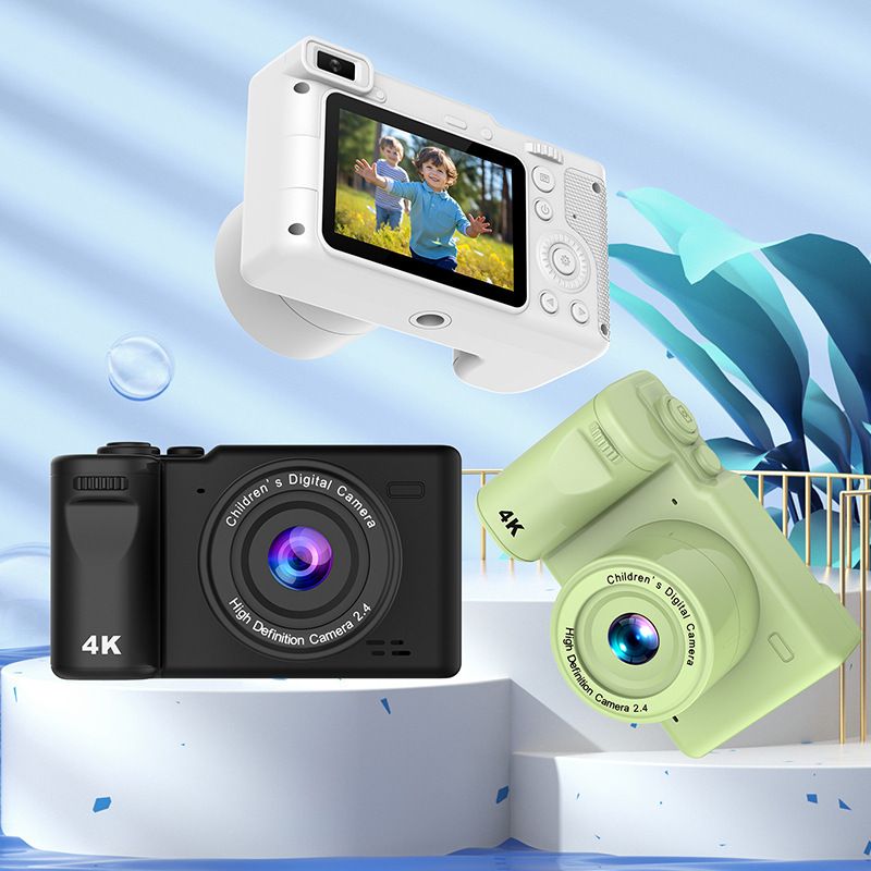 【High Quality】 New Digital Children's Camera HD Photo And Video Recording Stand Birthday Gift Toy_voghion.com