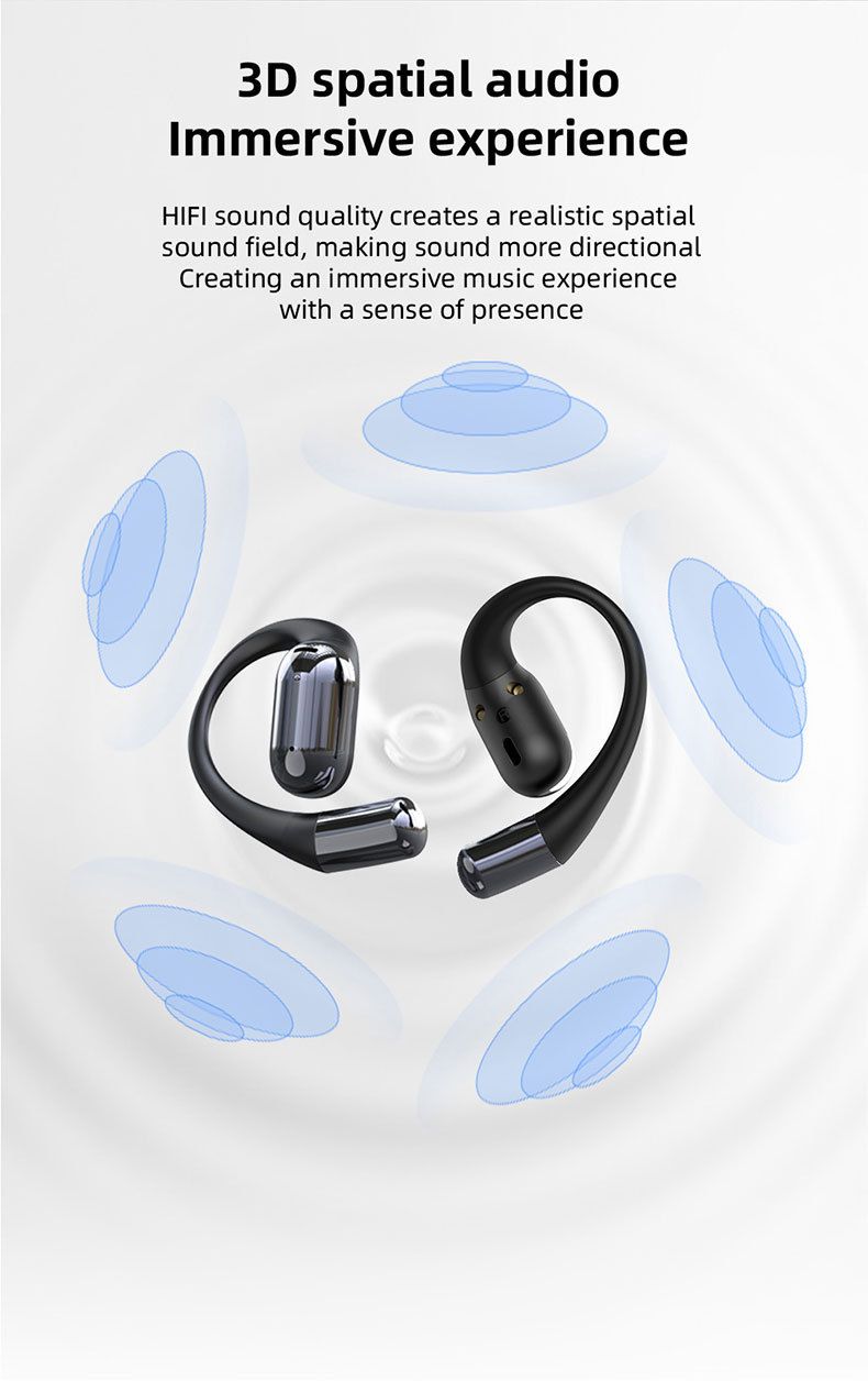Ai Intelligent Translation K16plus Bluetooth-Headset Hochwertiges OWS-Ohr-Bluetooth-Headset zum Aufhängen_voghion.com