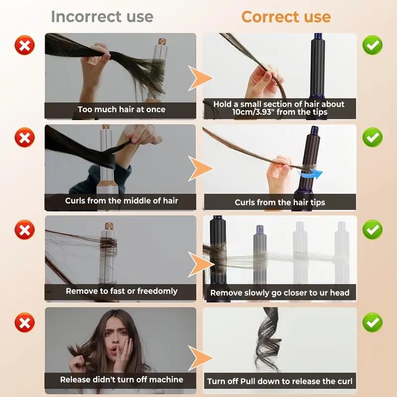 Cecodadi Hot Air Comb In One For Straightening, Shaving And Drying, Set Of Three Uses, Curler, Straightener, Hair Dryer_voghion.com