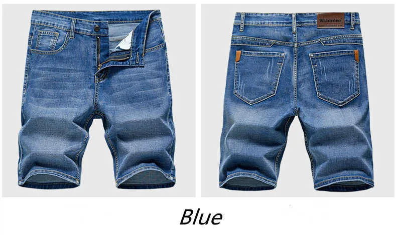 Men's 2023 Summer Men'S Slim Denim Shorts Business Casual Fashion Loose Stretch All-Match Jeans Male High-End Brand_voghion.com