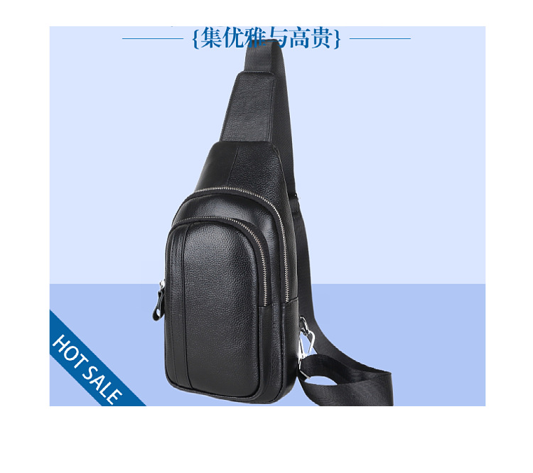 Il primo strato di borsa da petto da uomo in pelle di vacchetta, borsa a tracolla alla moda coreana, borsa a tracolla, borsa da lavoro alla moda, borsa casual per studenti_voghion.com