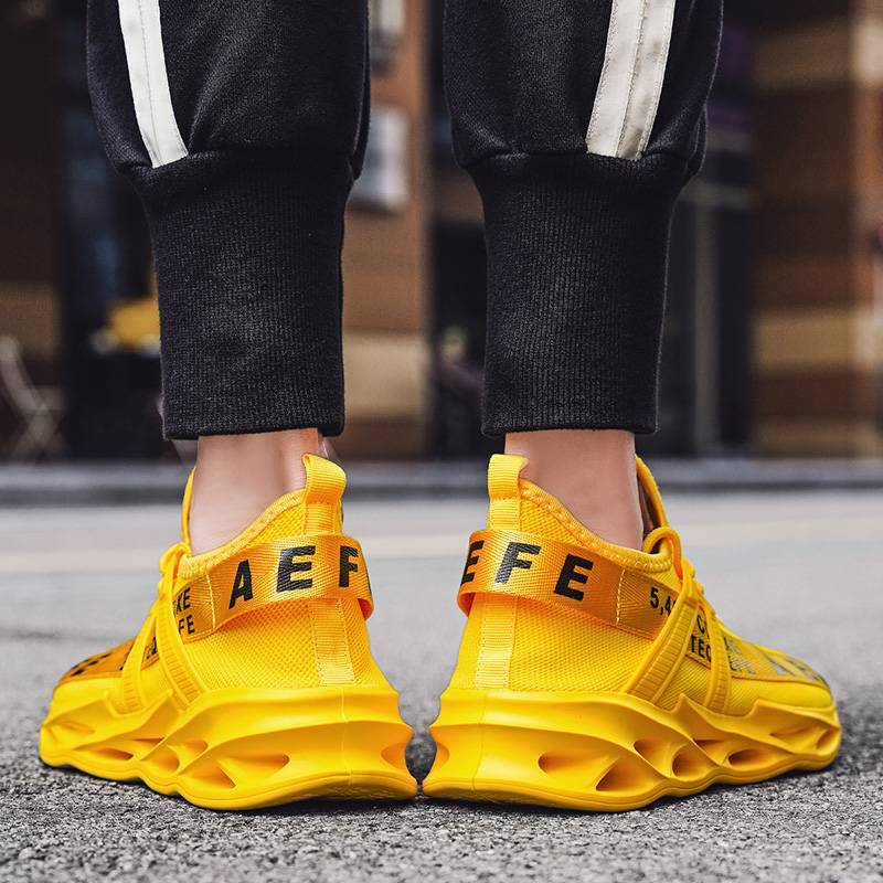 Nuevos zapatos casuales explosivos para deportes al aire libre, transpirables, ligeros, de talla grande, sin cordones, para correr_voghion.com
