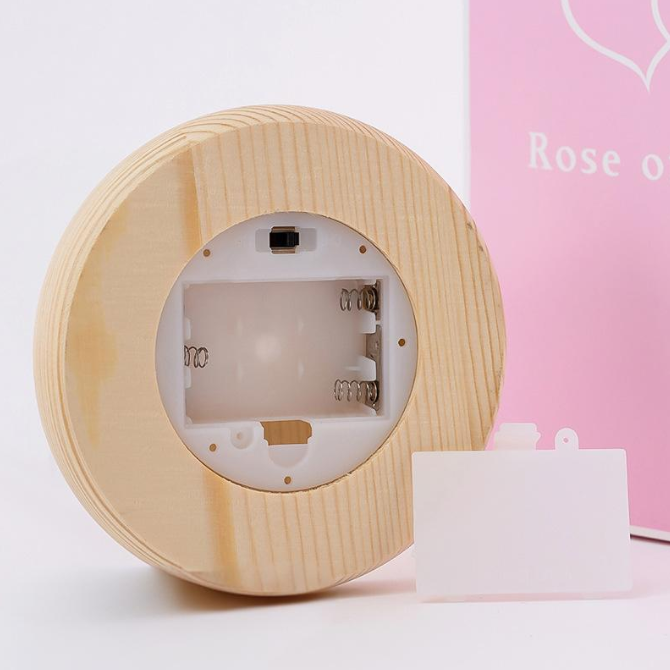 Simulação Rosa Flor Imortal Tampa de Vidro Pequeno Presente Enfeites de Mesa Dia dos Namorados Presente de Natal Novos Produtos_voghion.com