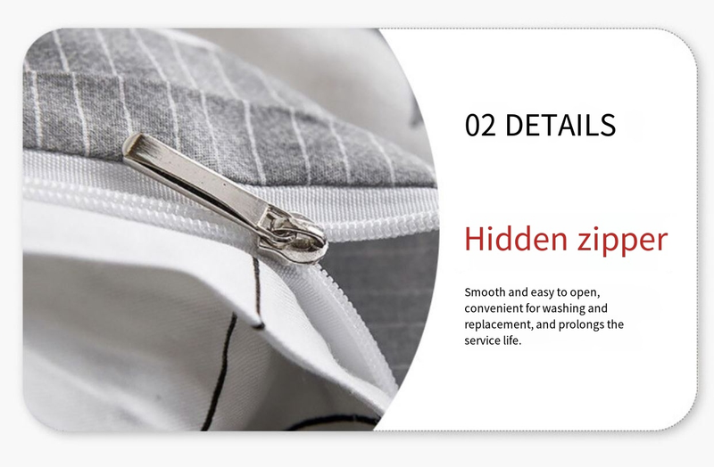 Copripiumino con motivo geometrico Fluff Cut Flower, colore cachi chiaro, set di tre pezzi per la biancheria da letto_voghion.com