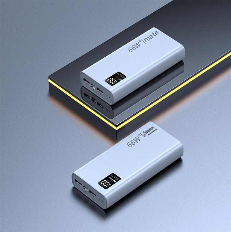 66W Supersnel Opladende Powerbank 50000mAh PD 22,5W Bidirectionele Draagbare Oplader voor iPhone Android-apparaten_voghion.com