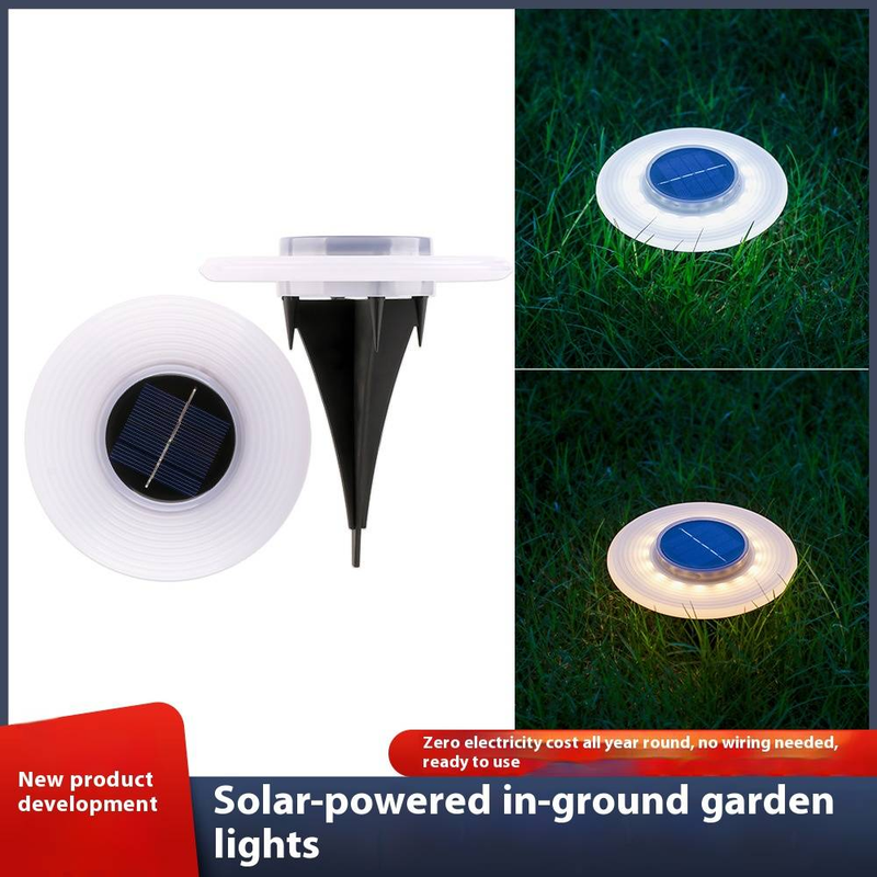 Luci solari da giardino per esterni, luci da terra a LED impermeabili per cortile, prato, vialetto - Bianco caldo/Bianco freddo (2 opzioni)_voghion.com