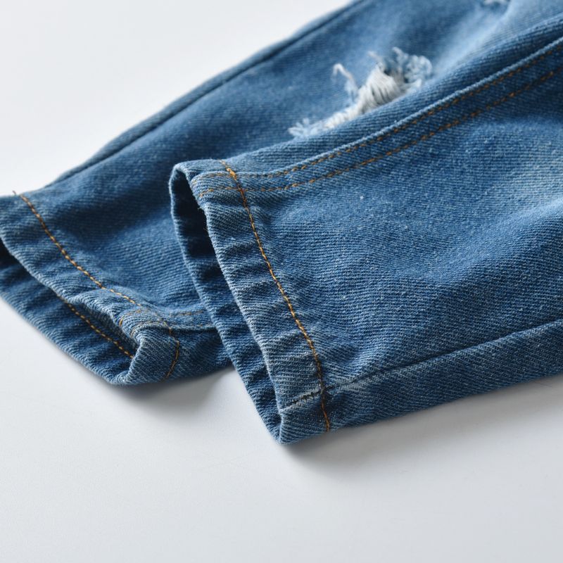Completo da uomo primaverile e autunnale per ragazzo, papillon da uomo, completo di tuta in denim color kaki con foro strisciante_voghion.com