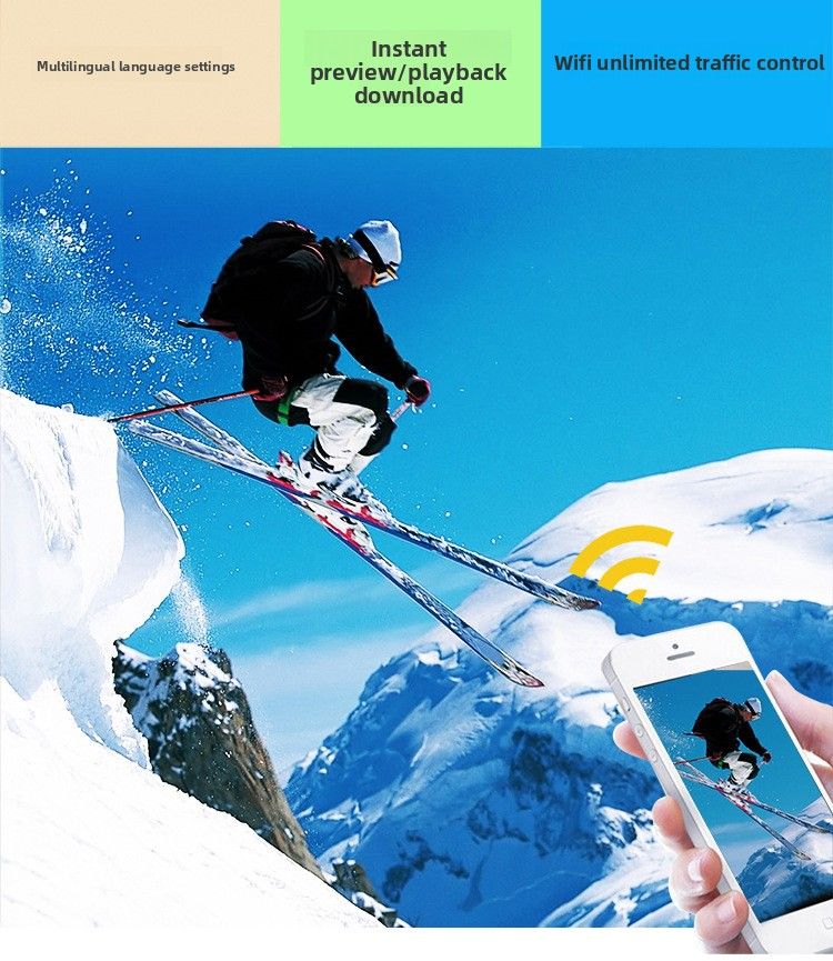 【High Quality】 4K Outdoor Diving F60r Cycling 2.4G Remote Control WIFI Sports Camera Camcorder_voghion.com