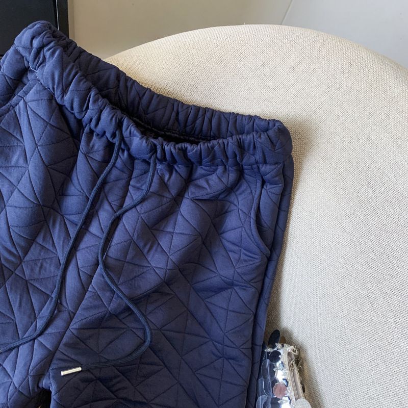 Ženska oblačila New Diamond Pressure Line ohlapne bombažne hlače ravne odebeljene široke hlače hlače za prosti čas ženske_voghion.com