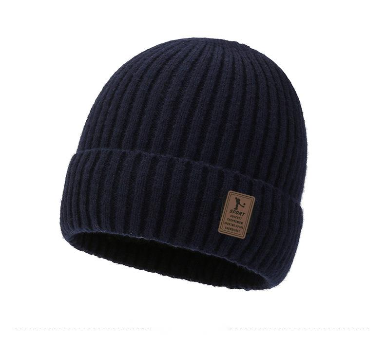 Nuovo cappello di lana per uomo in inverno con cappello lavorato a maglia spesso e morbido, grande circonferenza della testa, protezione per le orecchie degli adulti, caldo e antifreddo, cappello da sci per esterni_voghion.com