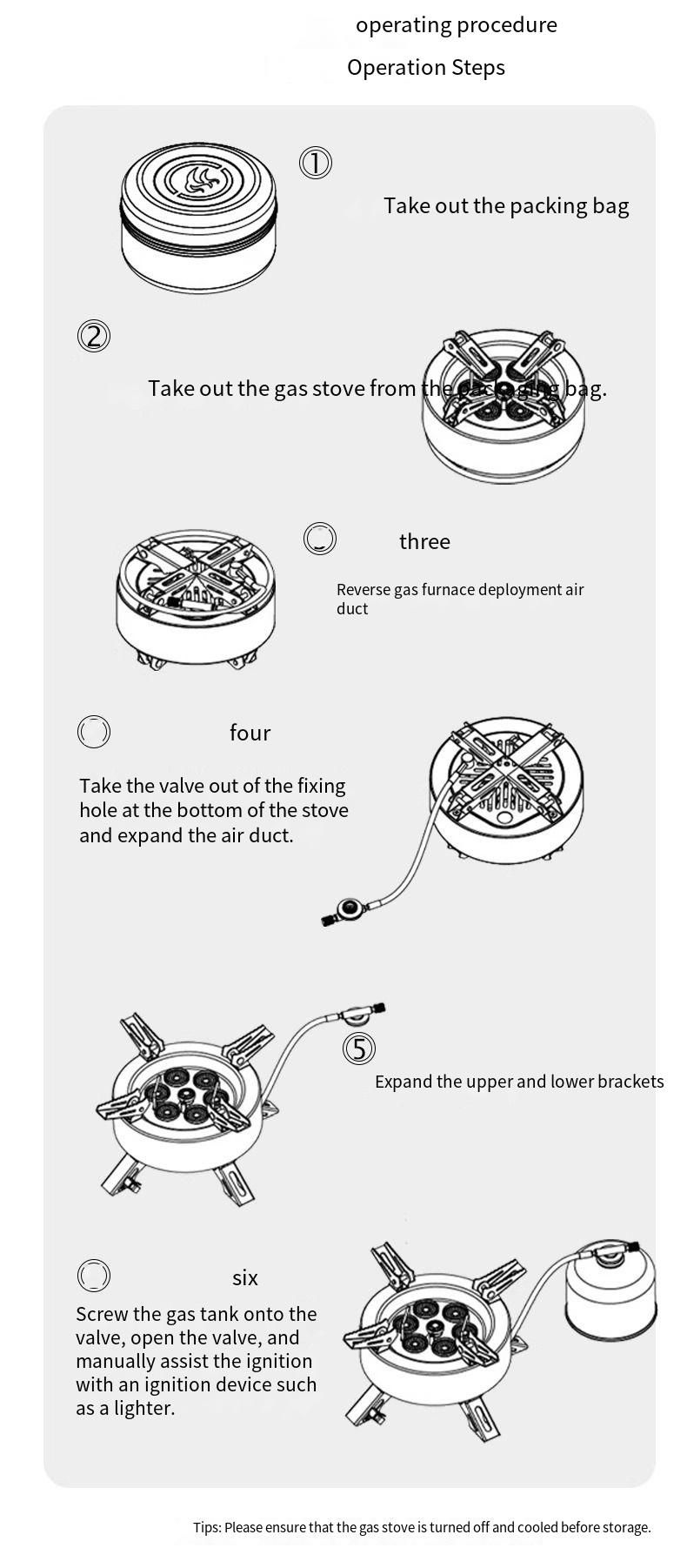 Réchaud à vapeur portable Senju à cinq cœurs, haute température, pour camping, eau bouillante et thé, idéal pour les voyages en voiture_voghion.com