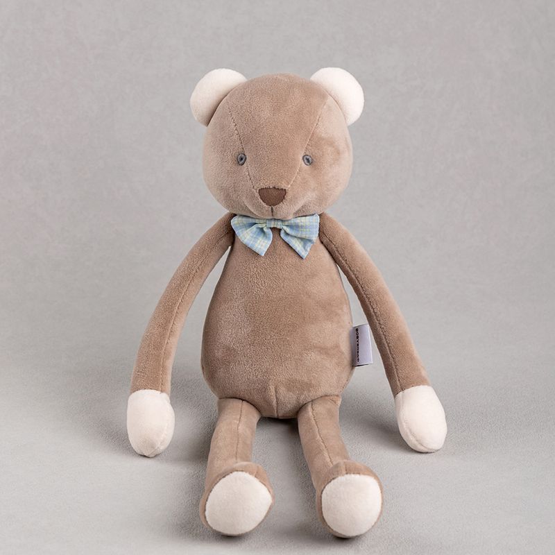 Kuscheltiere BOBYBOBO Kurzer Plüschbär mit langen Beinen, beruhigende Puppe, rosa Kaninchen, Plüschtier, Baby-Schlafpuppe_voghion.com
