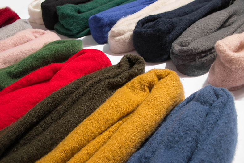 Europeo e americano autunno e inverno nuovo spesso nappa cerchio sabbia tinta unita sciarpa da donna ispessito scialle da uomo produttore all'ingrosso_voghion.com