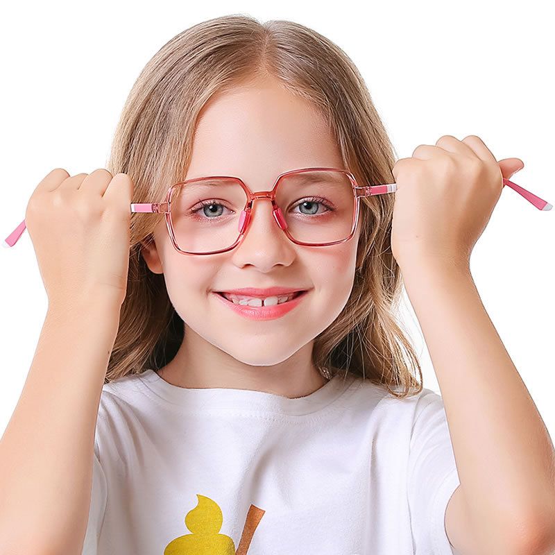 New large anti blue light children's for students with no degree square soft frame TR90 glasses batch cross mirror 5293_voghion.com