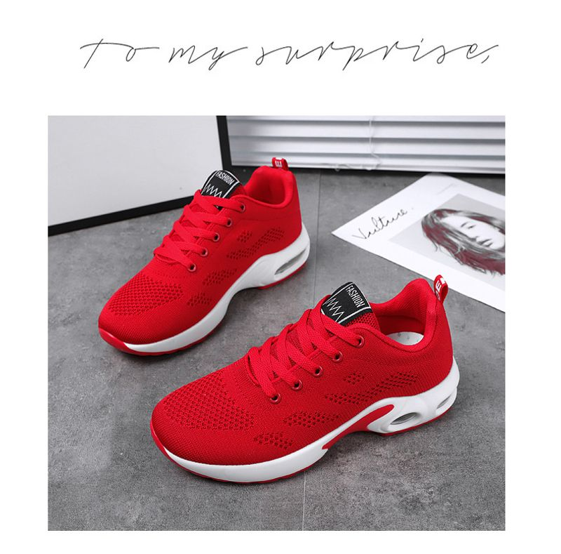2023 Neue koreanische Version der Damen-Lässige, luftgepolsterte Laufschuhe, atmungsaktive Sportschuhe mit weicher Sohle_voghion.com