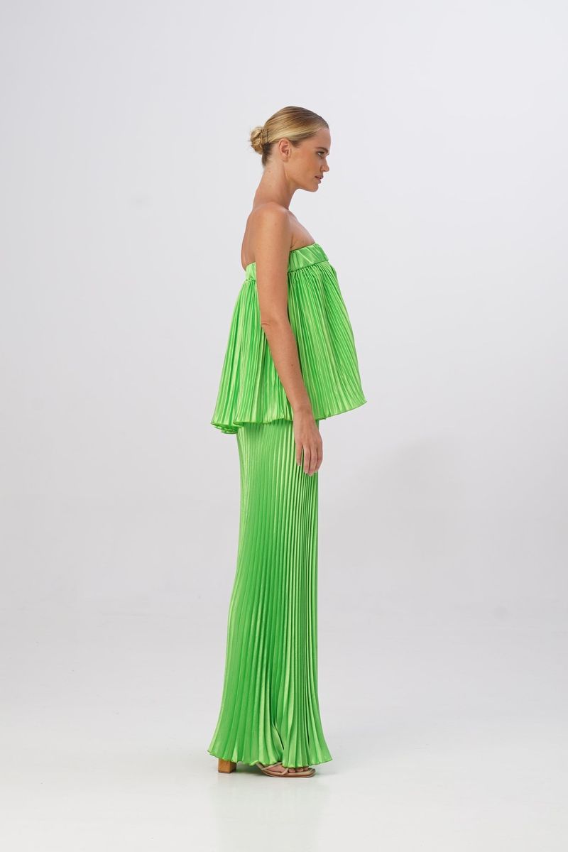 Women's Clothing tube top big flared wide-leg trousers _voghion.com