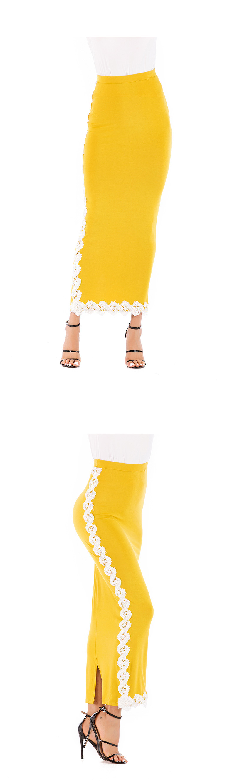 Women's fashion waist slimming elastic Modal skirt_voghion.com