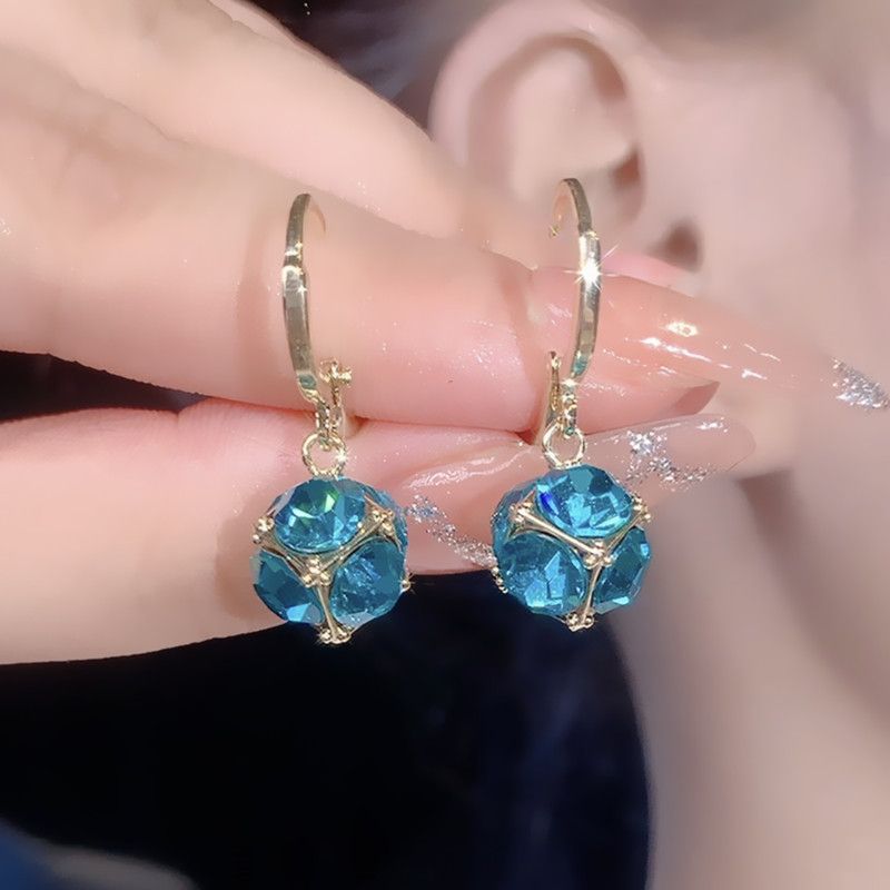Corea Dogdaemu Daily Versatile Zirco Ball Ear Clips Elegat Iteret Celebrity Fashio Simple Stud Earrigs For_voghion.com