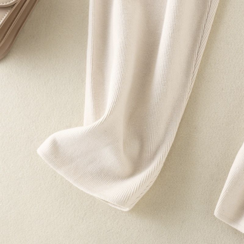 Women's fashion loose casual knitted nine point Harlan pants_voghion.com