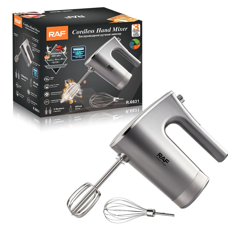 RAF European Standard Baking Batedor de alta potência, Batedor de ovos elétrico portátil totalmente automático para uso doméstico, Batedor de creme 6631_voghion.com