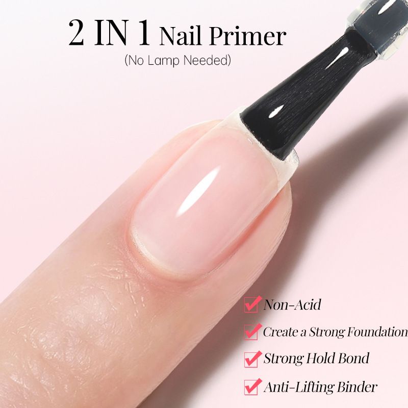 Adhésif et agent anti-soulèvement pour ongles UR SUGAR 2 en 1 | Adhésif naturel à séchage rapide pour une adhérence optimale du gel._voghion.com