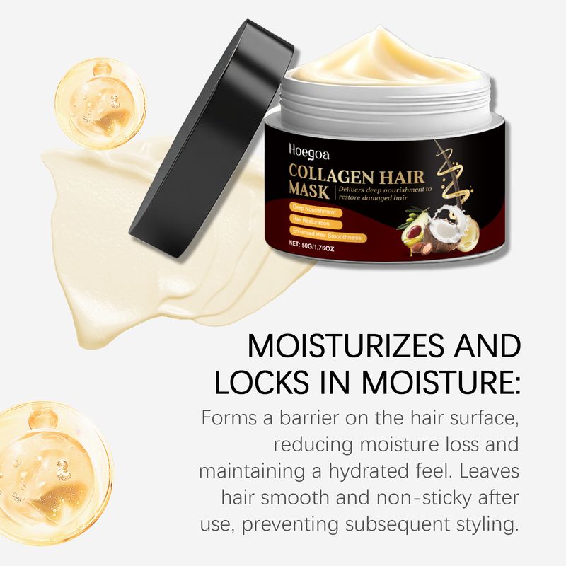 Maschera per capelli morbidi, naturali e soffici, nutriente e idratante profonda Hoegoa_voghion.com