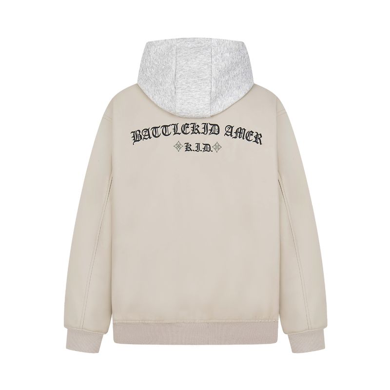 Eon Modish 25 New American Style Giacca con cappuccio e patchwork ricamato_voghion.com