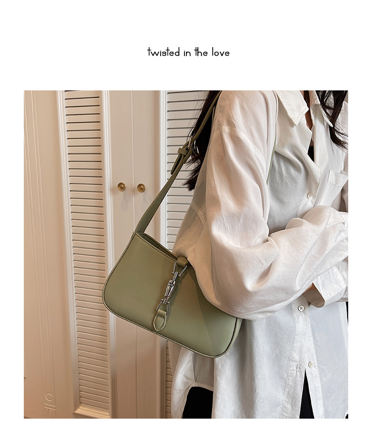 Cross-border French Niche Ladies Bag 2023 New High-end Armpit Bag Retro Texture one-shoulder Messenger bag_voghion.com