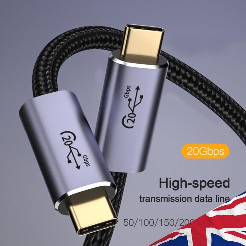 20 Gbit/s 8K 60 Hz PD 100 W Typ-C-Handykabel USB 3.2 Laptop-Kabel (1 m)_voghion.com