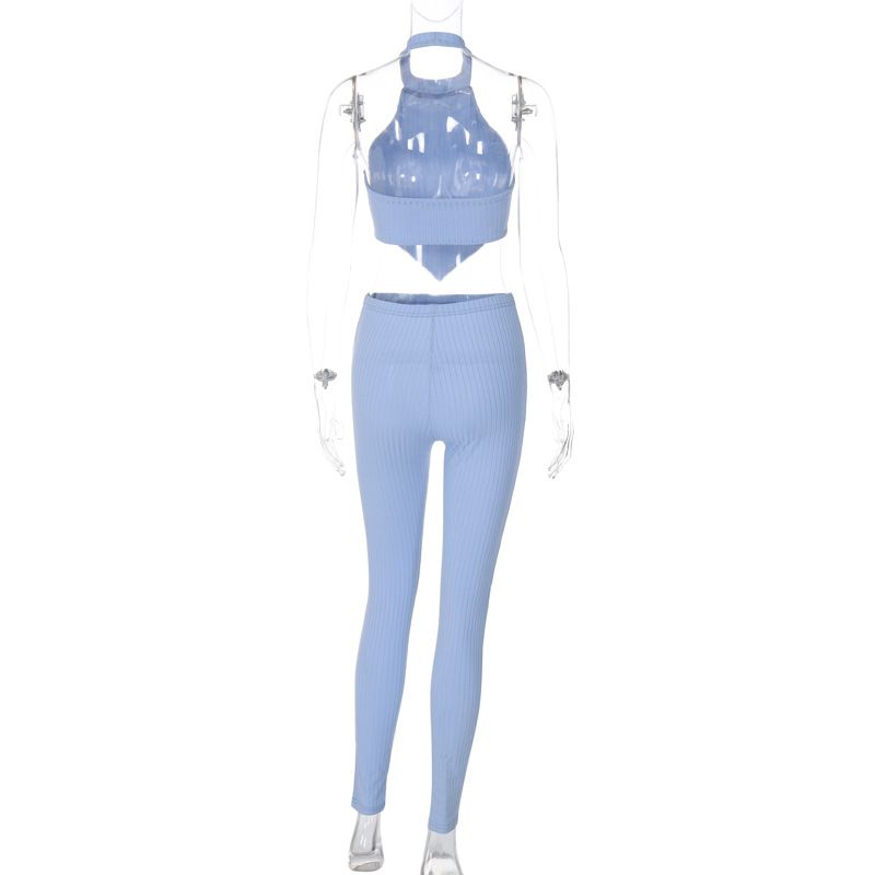 Ropa de mujer de Europa y América, novedad de invierno de 2024, top sexy sin tirantes y sin espalda, corte ajustado, color sólido_voghion.com