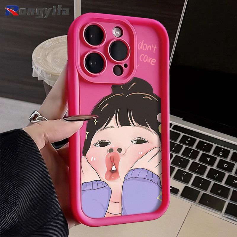 Funny Comic Girl Case For Redmi 14R A3 Pro A3X 13 4G 12 Note 13R 12R Poco M6 Pro 5G C61 4G Silicone Phone Case Cute Girl Cases_voghion.com