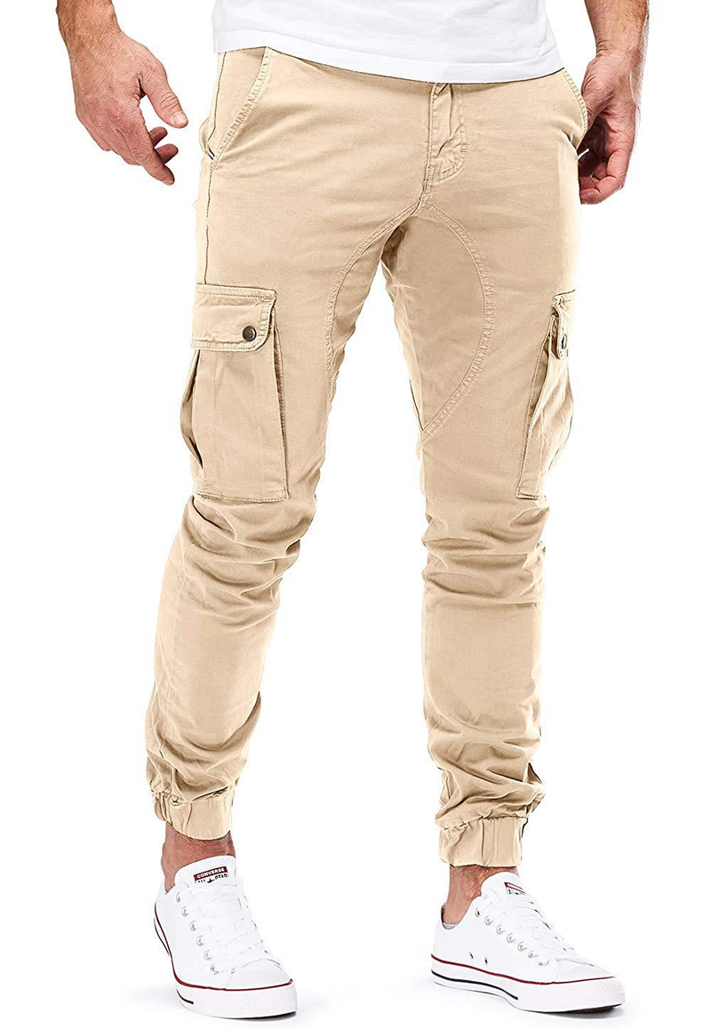 Neue gewebte Freizeithose für Herren, Arbeitshose, Hosen mit Tasche_voghion.com