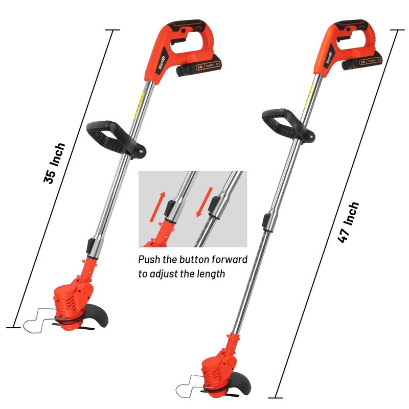 Tagliaerba elettrico professionale senza fili: tagliaerba leggero e portatile per giardino domestico, cortile e piccoli lavori di giardinaggio_voghion.com