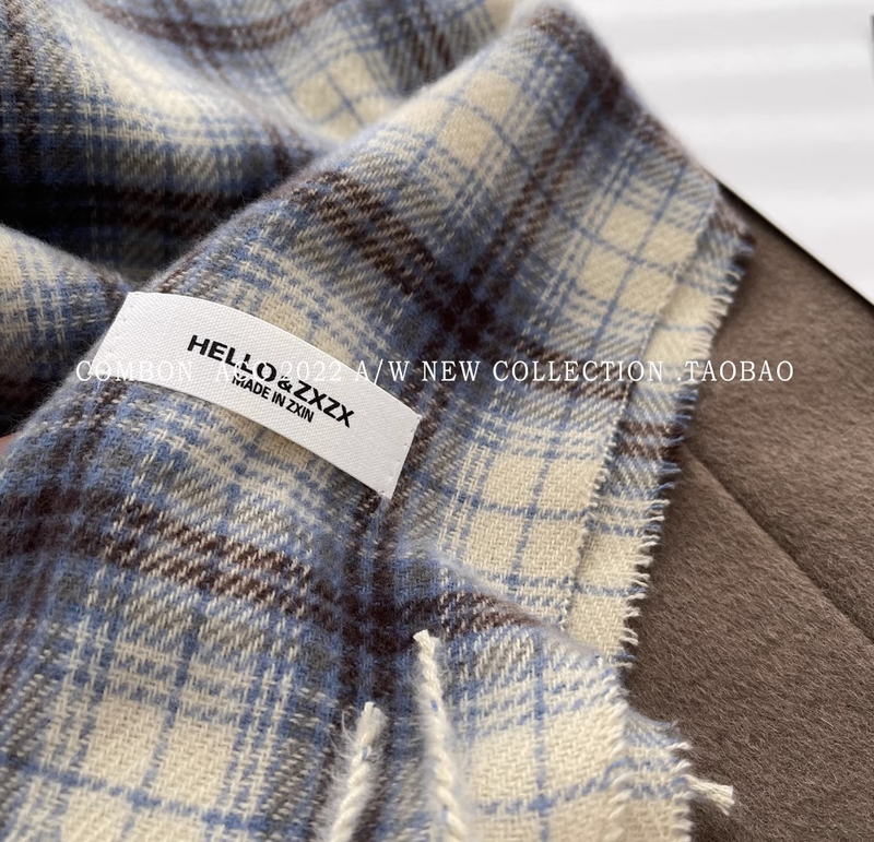 Designer-Modelle, Temperament, Trend, Pendler, Persönlichkeit, lässig, Damen, Weihnachtsdruck, mehrfarbig, warm, Herbst- und Winterschal, Schal_voghion.com