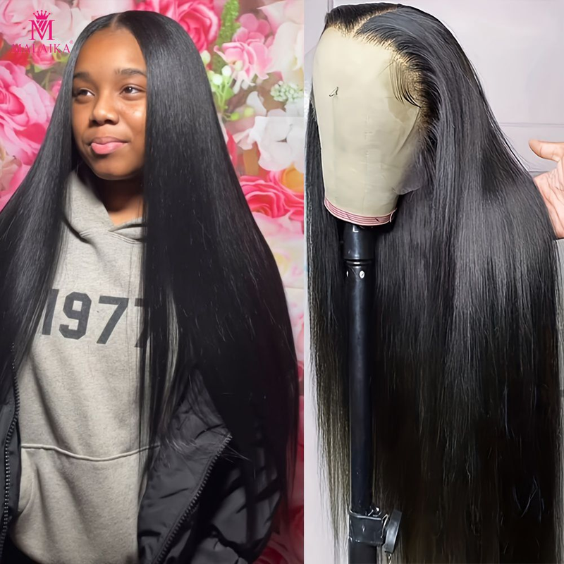 Peluca de encaje brasileña recta de la peluca del frente del cordón de las pelucas del cabello humano 13x4 para las mujeres_voghion.com