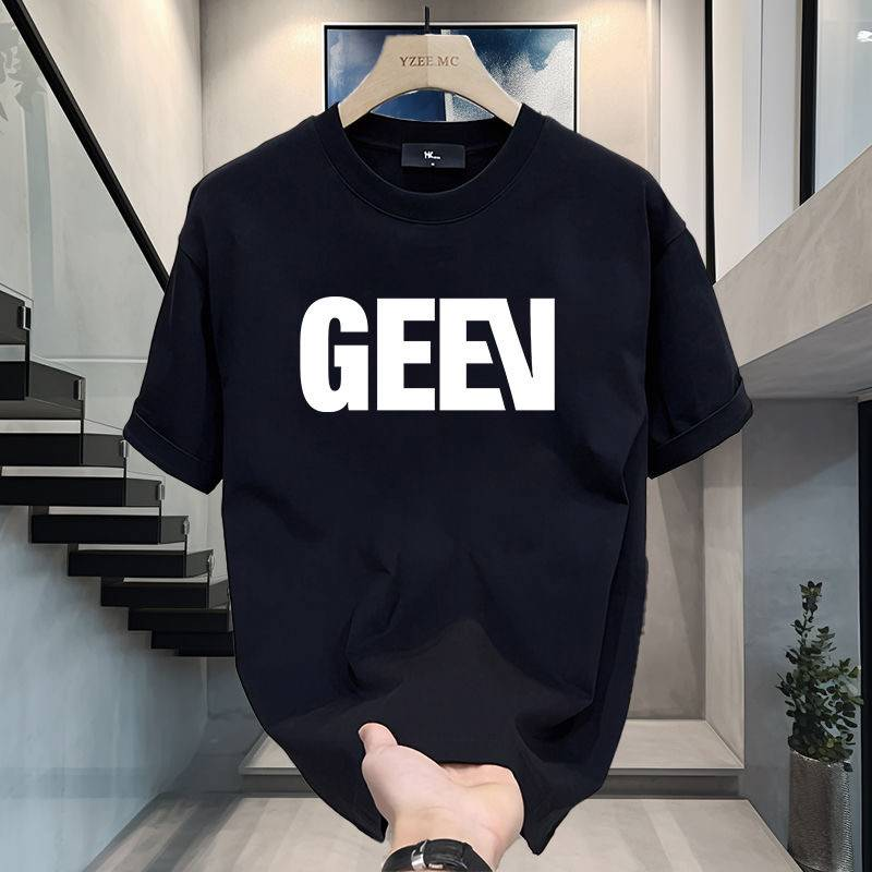 Camiseta de manga corta 100 % algodón para hombre y mujer, suelta, de verano 2025_voghion.com