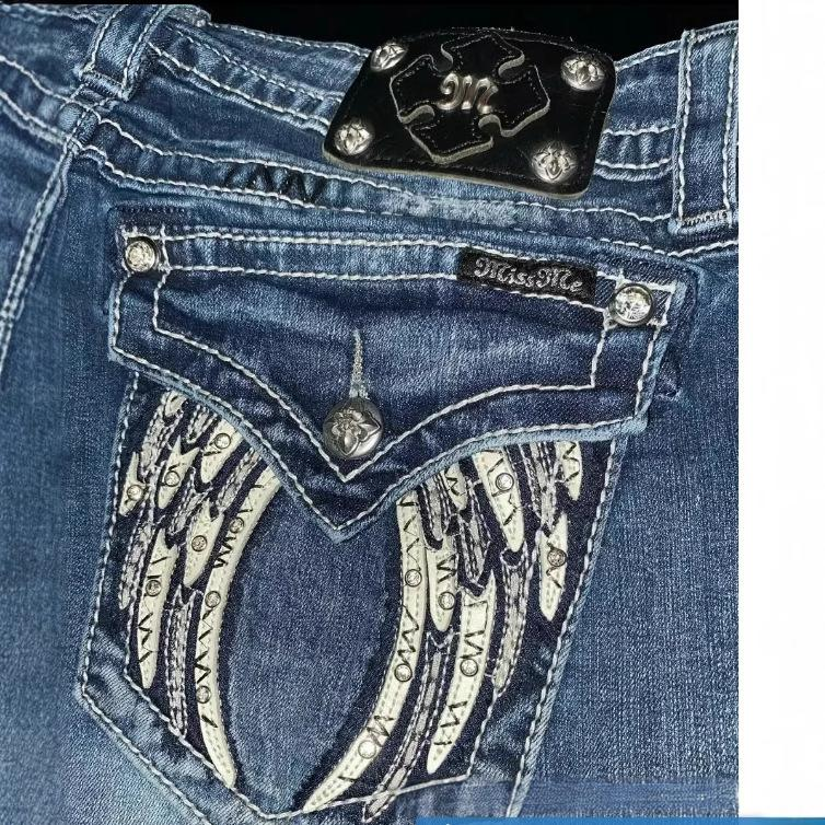 Vêtements pour femmes printemps et automne, nouveaux jeans rétro brodés de diamants, tendance, pantalons droits décontractés amples_voghion.com