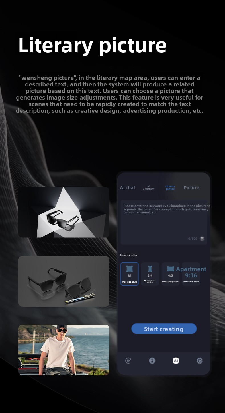 AI Smart Sunglasses With Bluetooth & Real-Time Translation - Hd Speakers Polarized Lenses Hands-Free Calls & Music (Unisex Lightweight Frame)_voghion.com