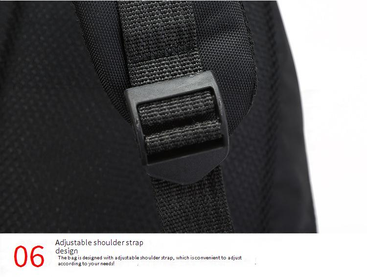 Multi-Pocket Backpack For Men & Students, Large Capacity Oxford Laptop Backpack With Logo, Lightweight & Waterproof For Travel, Work & School_voghion.com